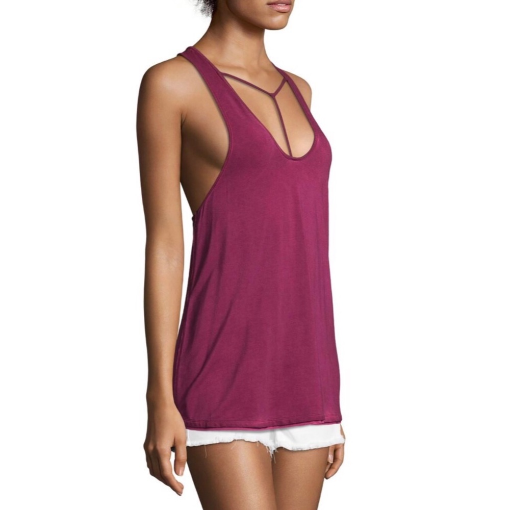 NWT We The Free Amelia Raspberry Tank